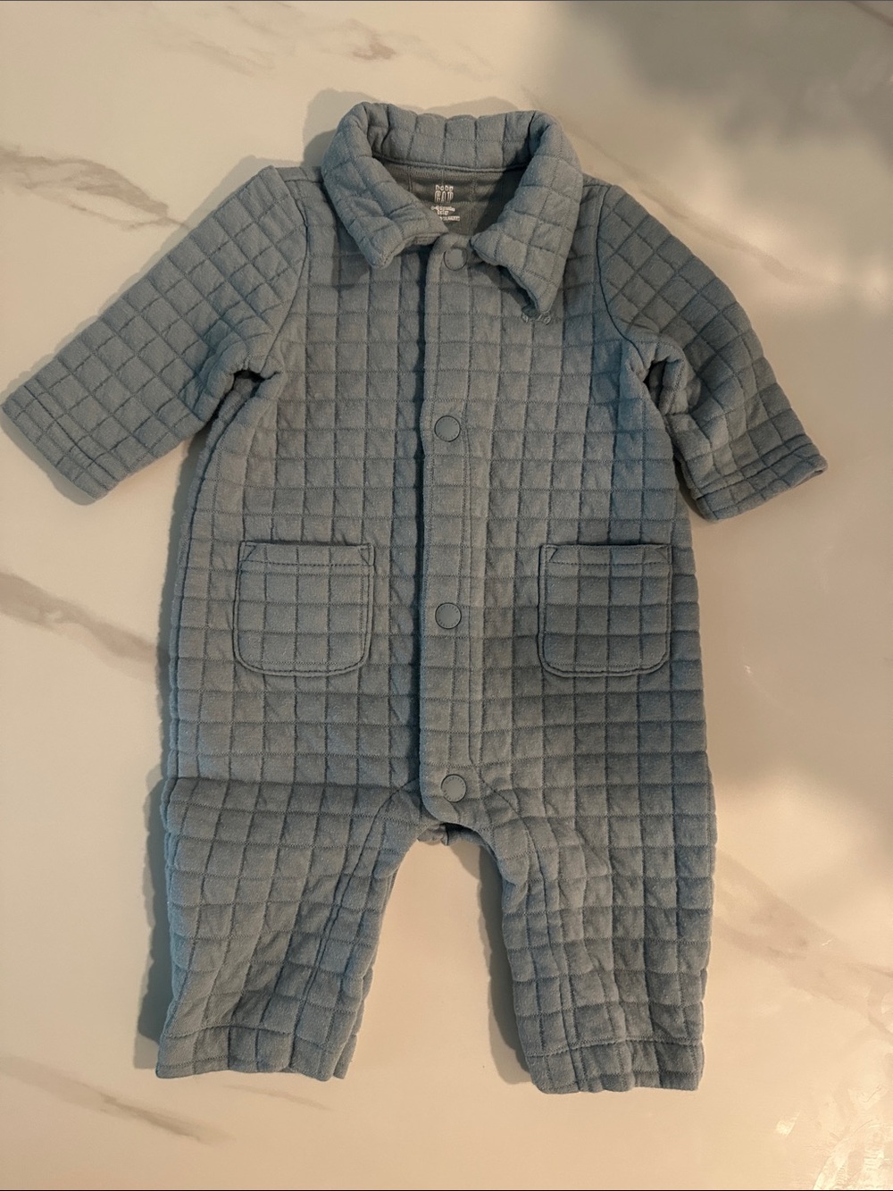 GAP Quilted Baby Jacket in Light Blue